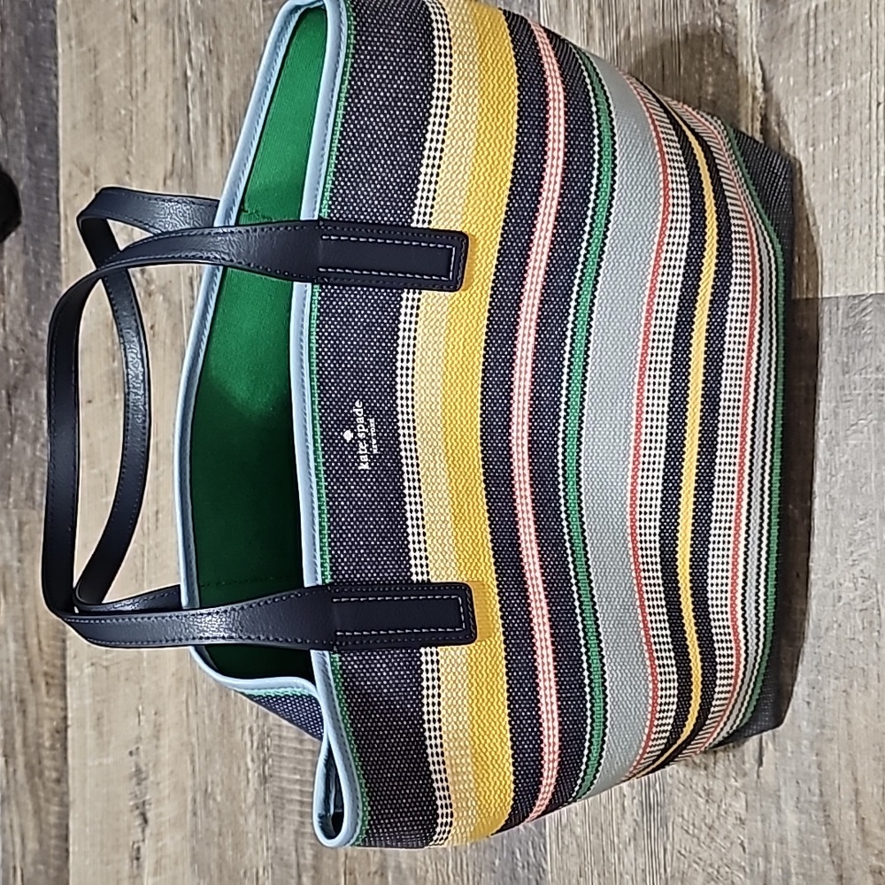 Kate Spade Striped Tote T309 - Picture 6 of 12
